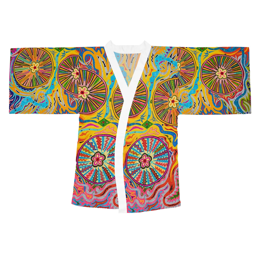 Multidimensional Long Sleeve Kimono Robe