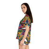 Rainbow Soul Women's Short Pajama Set (AOP)