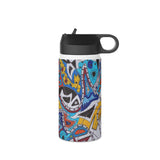 Cascading Grace Stainless Steel Water Bottle, Standard Lid