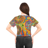 Multidimensional AOP Crop Tee