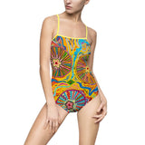 Multidimensional Women's One-piece Swimsuit