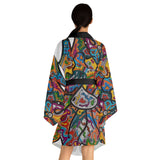 Rainbow Soul Long Sleeve Kimono Robe