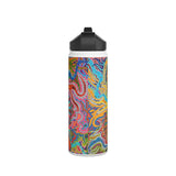Multidimensional Stainless Steel Water Bottle, Standard Lid