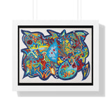 Framed Horizontal Poster Urabe Art Design - 5