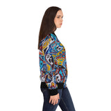 Cascading Grace Women's Bomber Jacket (AOP)