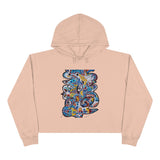 Cascading Grace Crop Hoodie