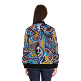 Cascading Grace Women's Bomber Jacket (AOP)