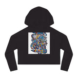 Cascading Grace Women’s Cropped Hooded Sweatshirt