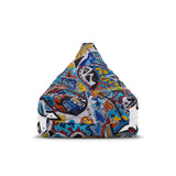 Cascading Grace Bean Bag Chair Cover