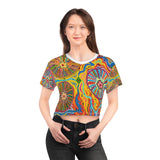 Multidimensional AOP Crop Tee