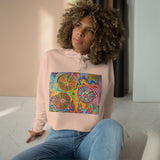 Multidimensional Crop Hoodie
