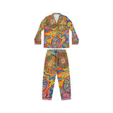 Multidimensional Women's Satin Pajamas (AOP)