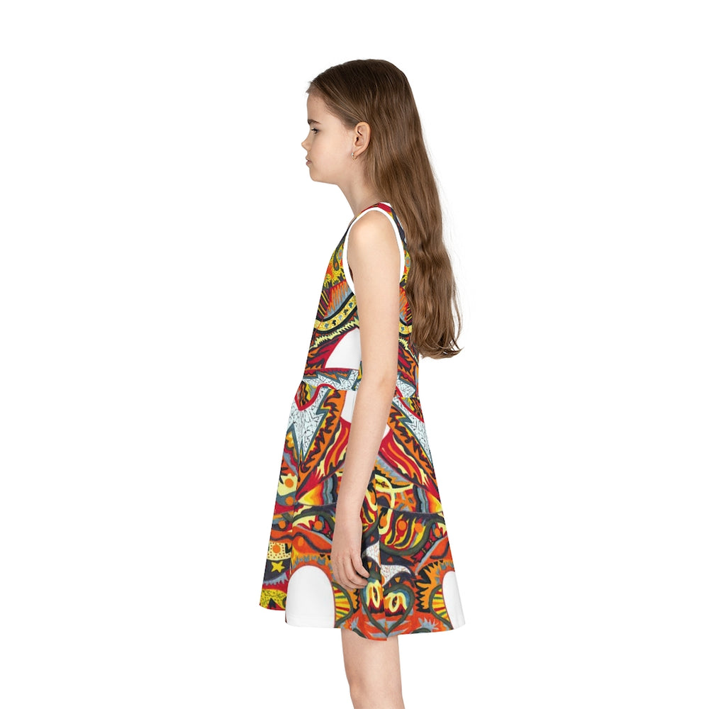 Spirit Dance Girls' Sleeveless Sundress (AOP)