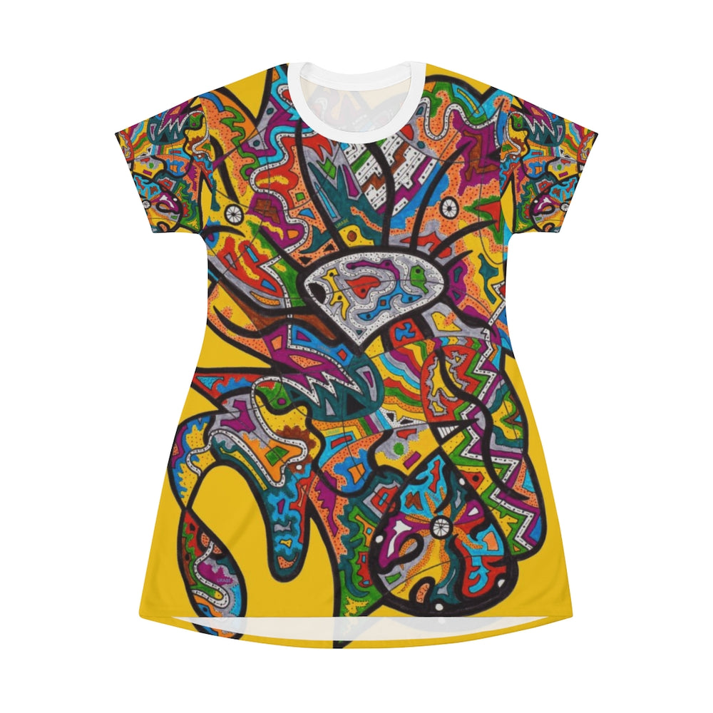 Rainbow Soul All Over Print T-Shirt Dress