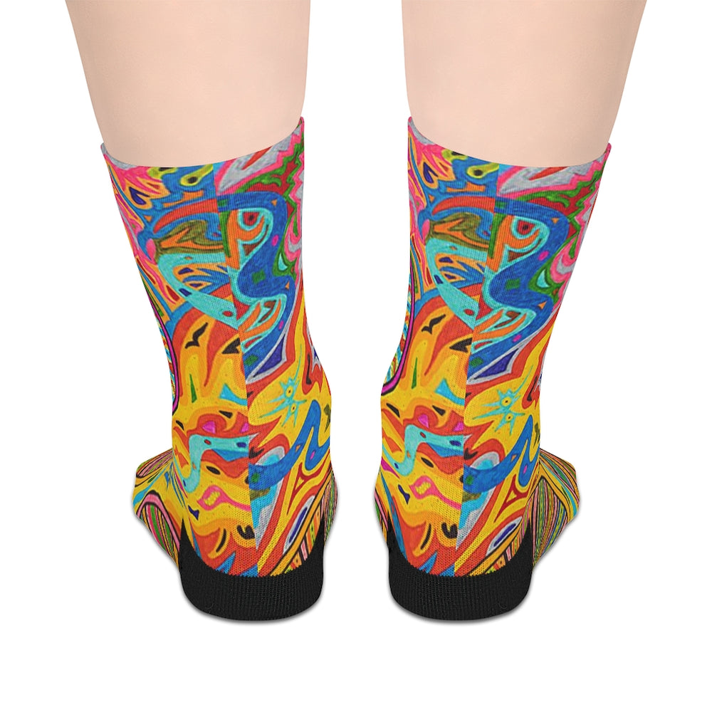 Multidimensional Mid-length Socks