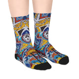 Cascading Grace Mid-length Socks