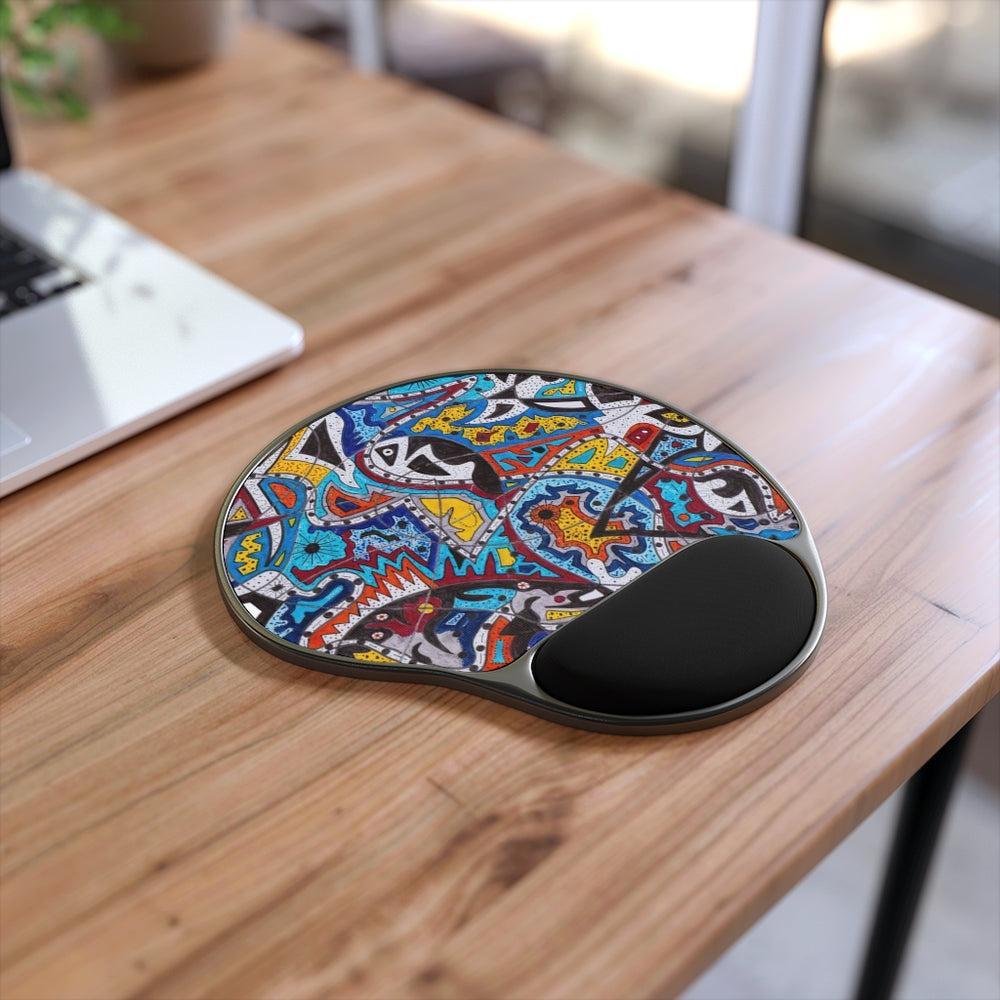 Cascading Grace Mouse Pad With Wrist Rest