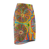 Multidimensional Women's Pencil Skirt