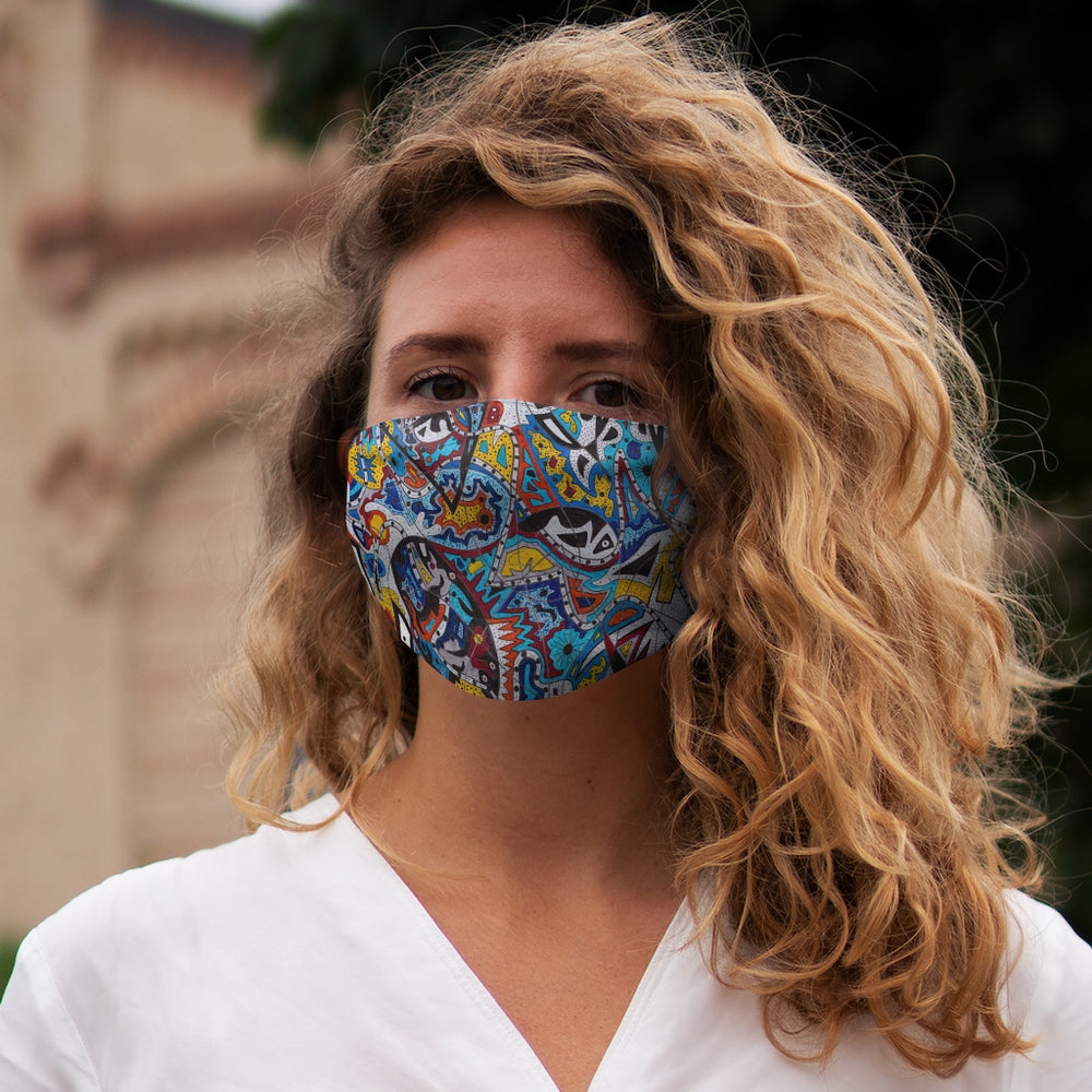 Cascading Grace Snug-Fit Polyester Face Mask