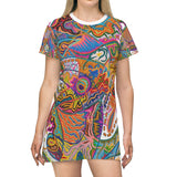 Freedom All Over Print T-Shirt Dress