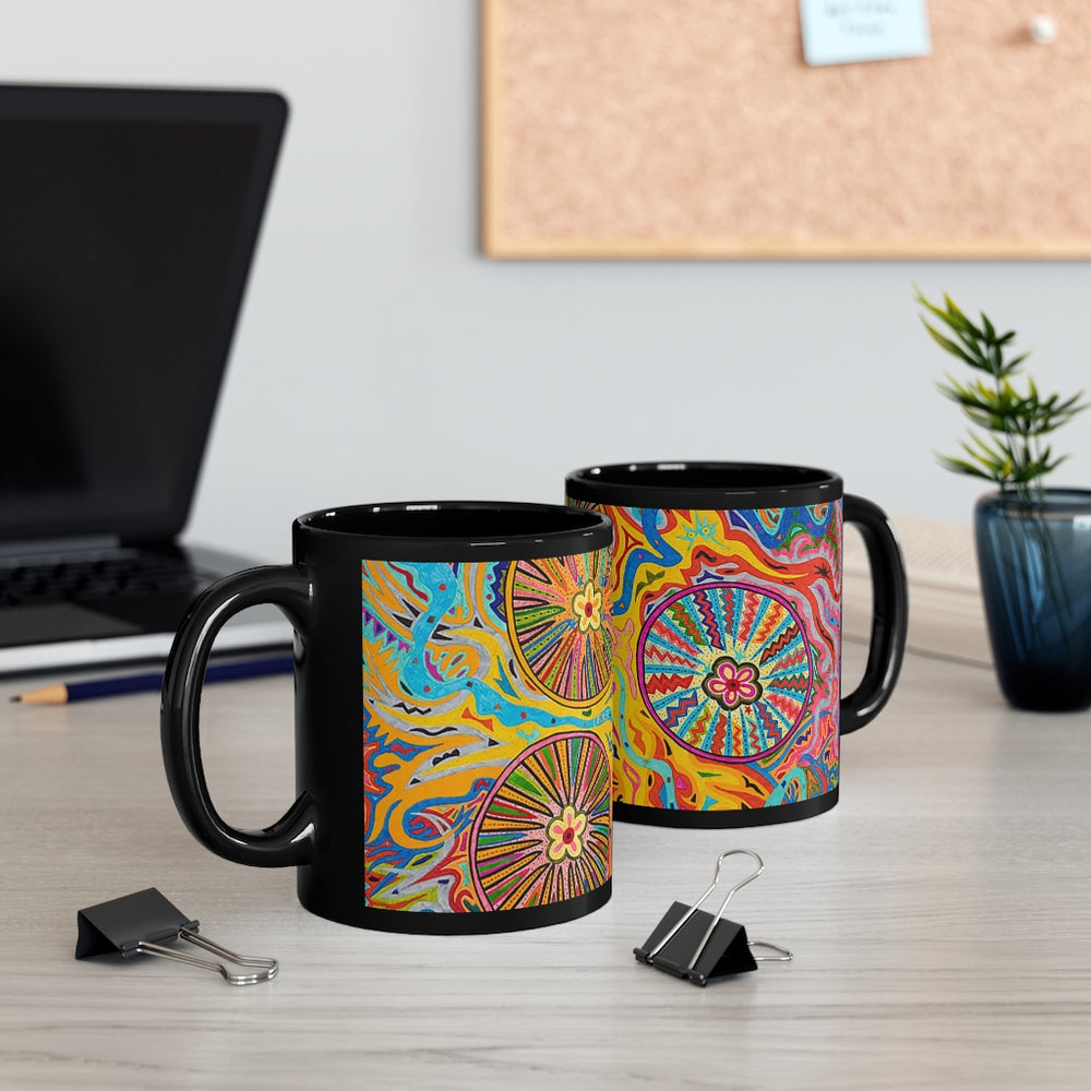 Multidimensional 11oz Black Mug