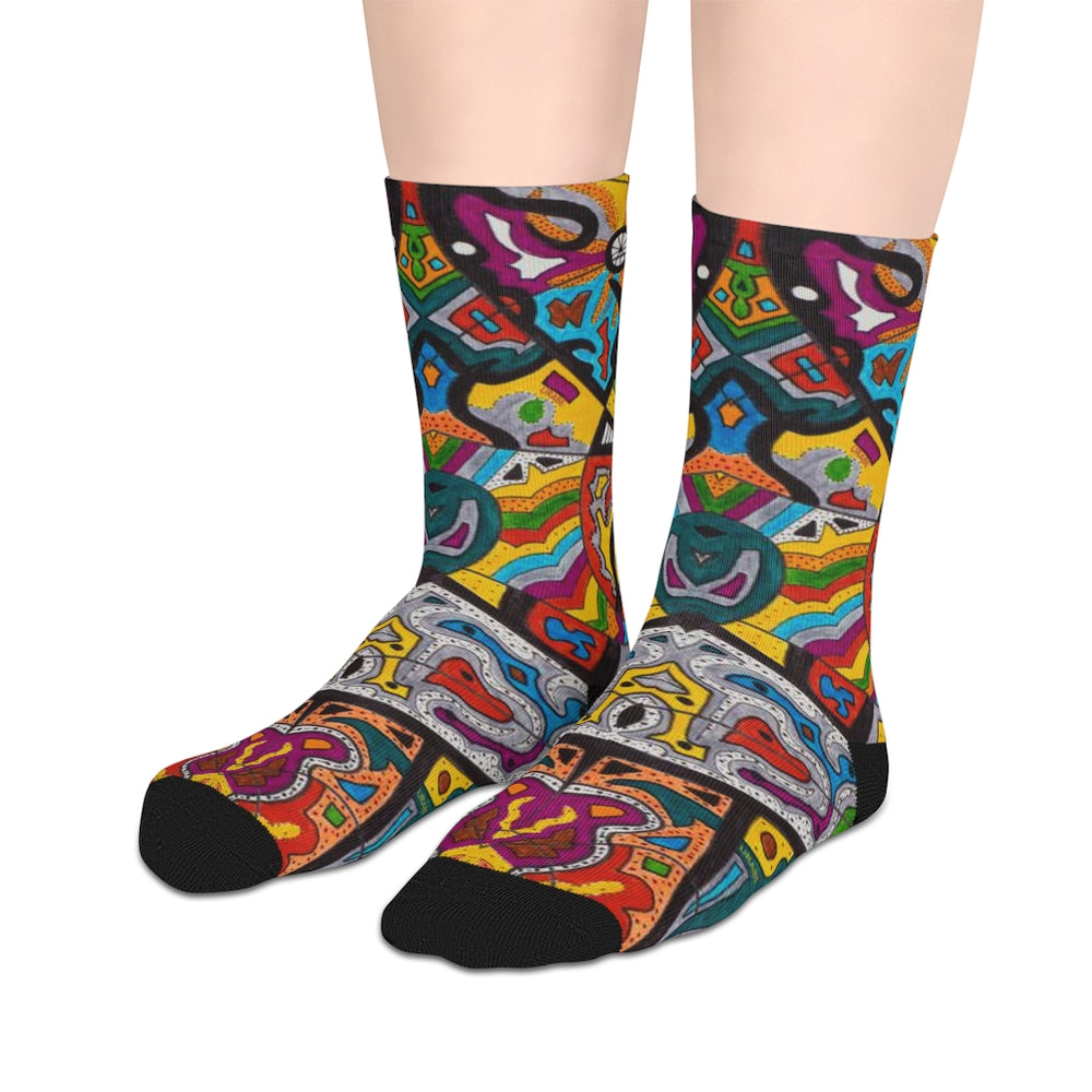 Rainbow Soul Mid-length Socks