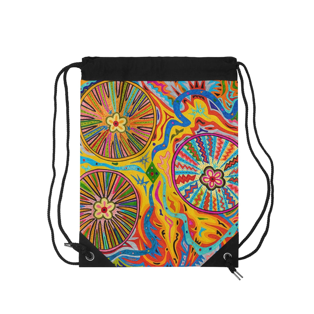 Multidimensional Drawstring Bag